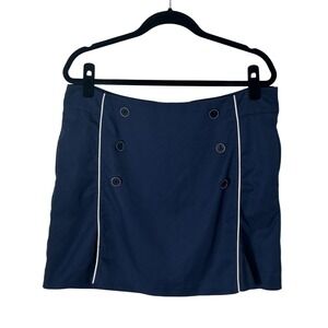 IZOD Women's Performance Golf Skort Skirt Navy Blue Size 12